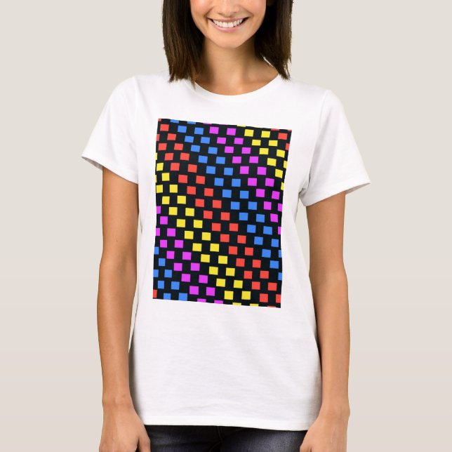 Camiseta Quadrados coloridos (Frente)