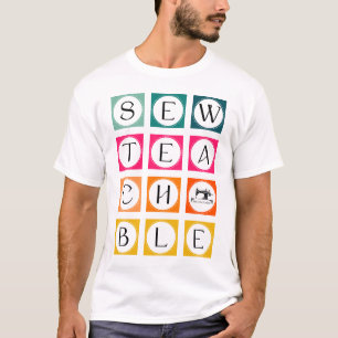 Camiseta Quadrados Coloridos Sewteachable