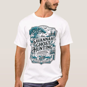 Camiseta Quadrados de Caça a Fantasmas Paranormais de Savan