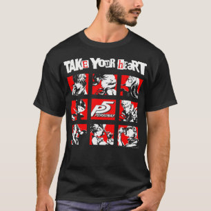Camiseta Quadrados de Caracteres Persona 5