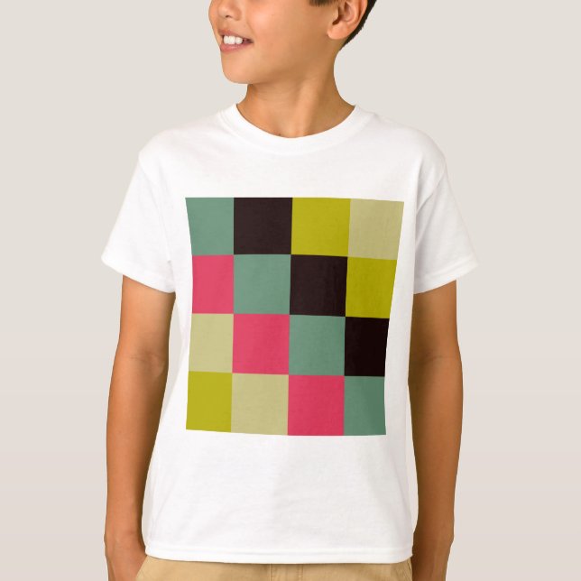 Camiseta Quadrados de cores (Frente)