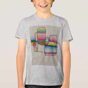 Camiseta Quadrados Macios e Linhas Felizes