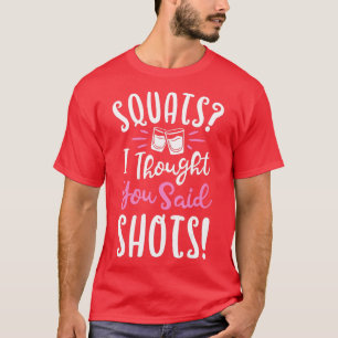 Camiseta Quadrados, Pensei Que Disseste Tiros, Malhação Gym