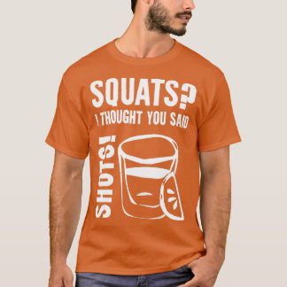 Camiseta Quadrados, Pensei Que Você Disse Tiros.