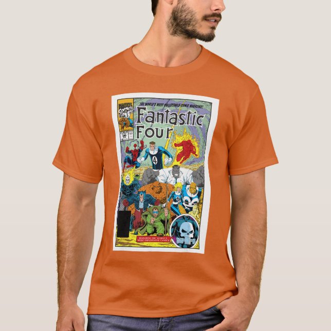 Camiseta Quadrinho antigo exclusivo da Marvel do Quarteto F (Frente)