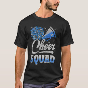 Camiseta Quadrinho Engraçado Cheerleader Cheerhead Blue Wo