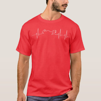 Camiseta quadrinho engraçado esportes motociclista moderno