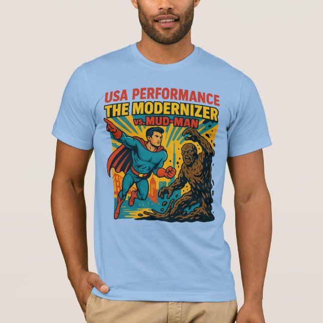 Camiseta Quadrinhos de Performance dos EUA (Frente)