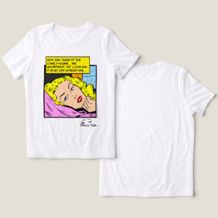 Camiseta Quadrinhos de Romance Retrô para Corações Solitári