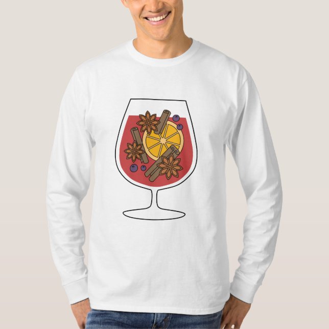 Camiseta Quadrinhos de vinho de coalhada (Frente)