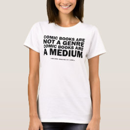 Camiseta quadrinhos não são um gênero