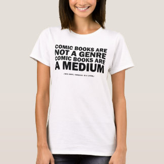 Camiseta quadrinhos não são um gênero