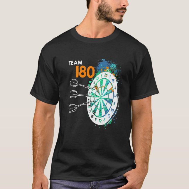 Camiseta Quadro 180 Darts 180 em dardos Premium_ (Frente)