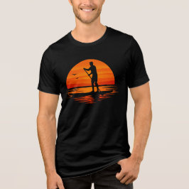 Camiseta Quadro-branco. Equilíbrio. Feliz. - Pá Sunset Stan