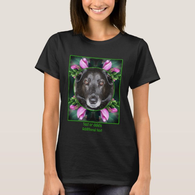Camiseta Quadro Da Flor Da Turtlehead Cria A Sua Própria Fo (Frente)