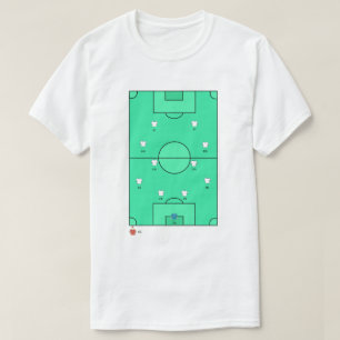 Camiseta Quadro de Equipe de Futebol Formação Personalizada