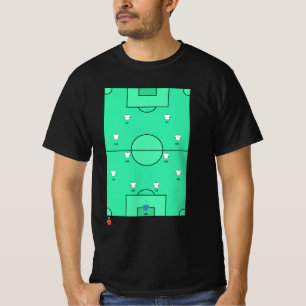 Camiseta Quadro de Equipe de Futebol Formação Personalizada