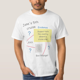 Camiseta Quadro de Evidências para Solução de Crimes Mister