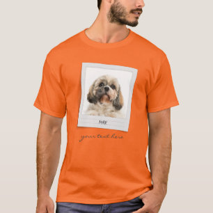 Camiseta Quadro de Fotografia do Cão de Pet Birthday Person