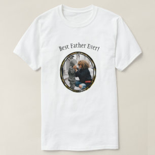 Camiseta Quadro de Fotografias da Melhor Família Pai