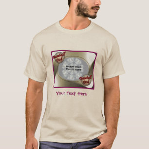 Camiseta Quadro de Fotografias do Pai Baseball Personalizad