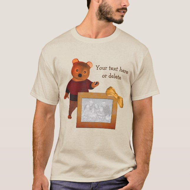 Camiseta Quadro de Fotografias Personalizadas do Urso de Co (Frente)
