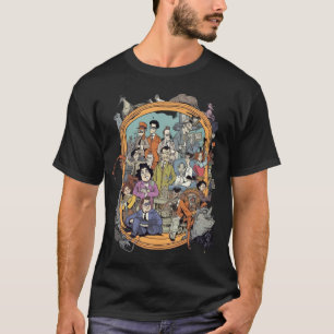 Camiseta Quadro de Imagens do Estilo Tim Burton com Blake