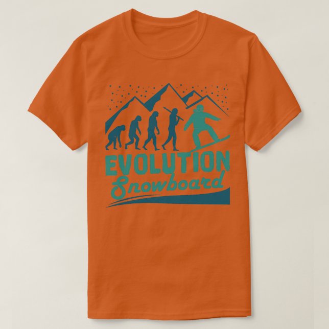 Camiseta Quadro de neve evolutivo (Frente do Design)