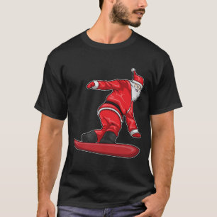 Camiseta Quadro de Neve Natal Santa Claus