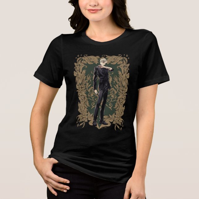 Camiseta Quadro de Ornamentado Anime Draco Malfoy (Frente)
