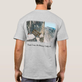 Camiseta Quadro De Sinalização Retro Trail Crest Mt Whitney