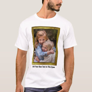 Camiseta Quadro Dourado de Dentro de Fotos da Família Pers