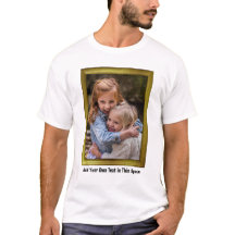 Quadro Dourado de Dentro de Fotos da Família Perso