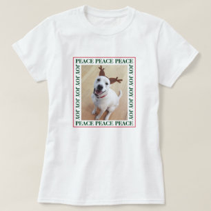 Camiseta Quadro Fotográfico de alegria de paz para os canto