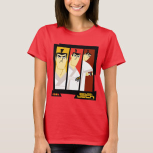Camiseta Quadro Futurístico do painel triplo do personagem 