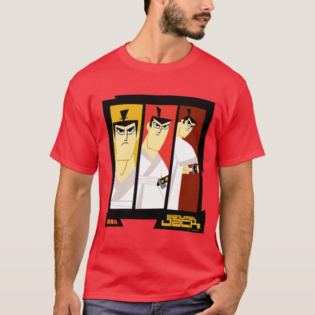 Camiseta Quadro Futurístico do painel triplo do personagem  (Frente)