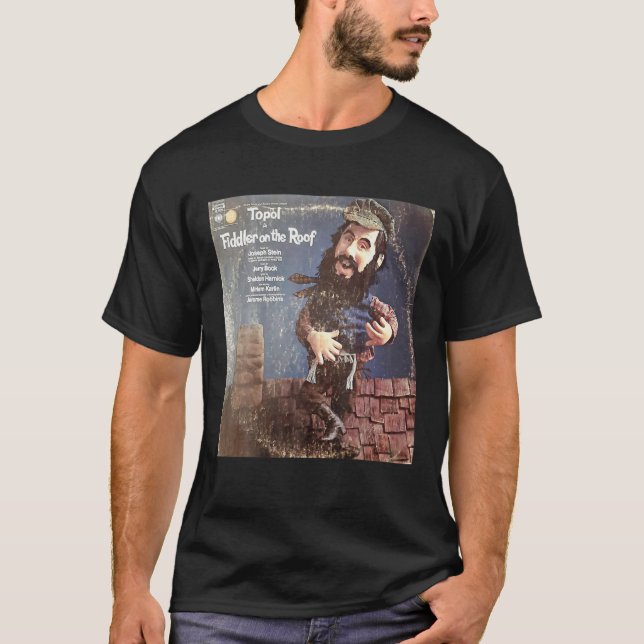 Camiseta Quadro Musical Clássico design Fiddler No Telhado  (Frente)