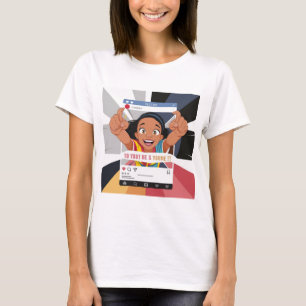 Camiseta Quadro para Mídia Social Diversão Festa de Anivers