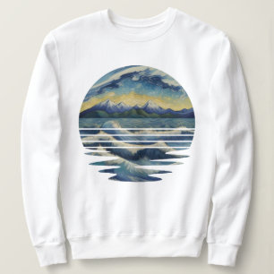 Camiseta Quadros De Estilo Van Gogh, Um Mar Ao Sol