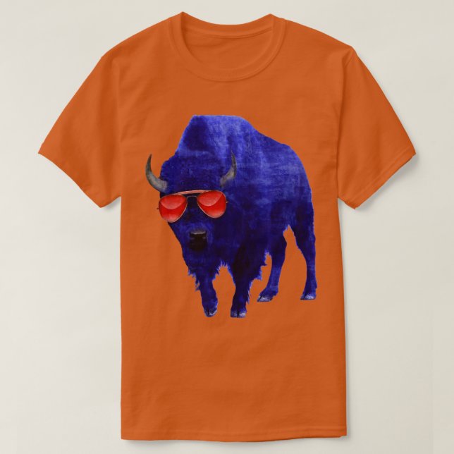 Camiseta Quadros vermelhos 716 Bison (Frente do Design)