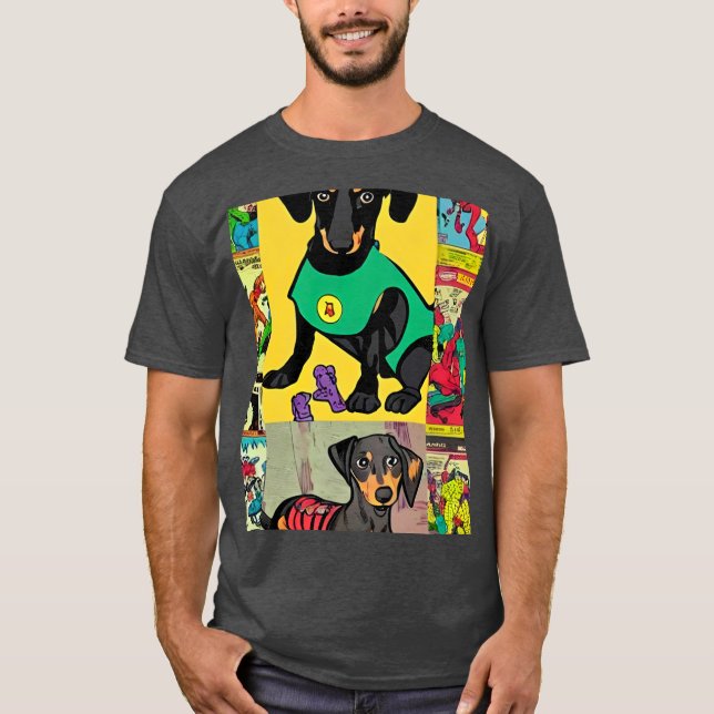 Camiseta Quadrúpede Cômico retrô (Frente)
