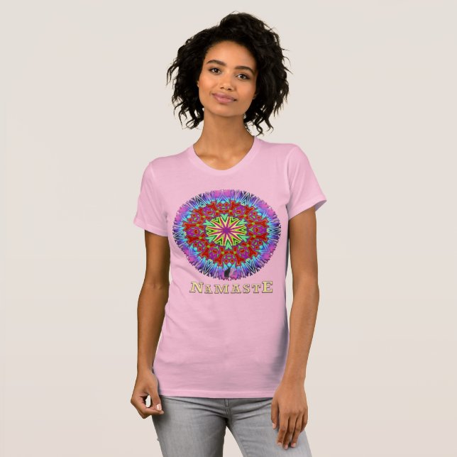 Camiseta Quaff Namaste Kaleidoscope (Frente Completa)