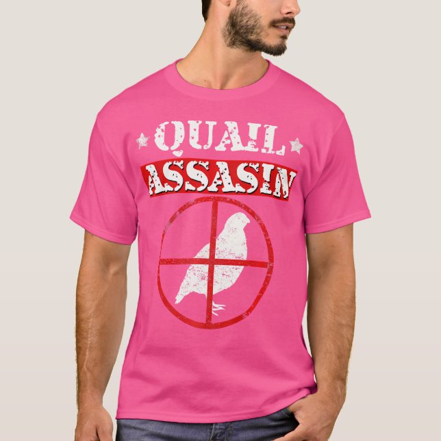 Camiseta Quail Assassin Funny Hunting (Frente)