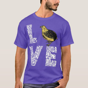 Camiseta Quail Bird Love Bird Watcher Proprietário da Quail
