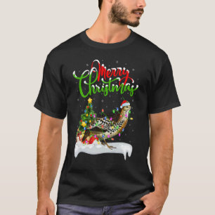 Camiseta Quail Bird Xmas Decorations Papais noeis Quail Chr