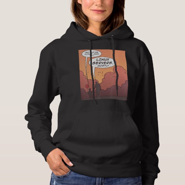 Camiseta Quais São As Nuvens Feitas Do Servidor Linux Mais  (Frente)