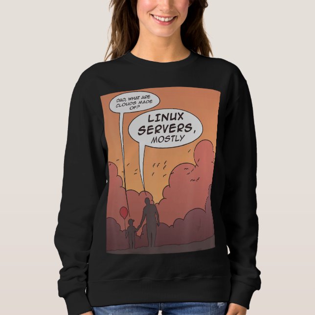 Camiseta Quais São As Nuvens Feitas Do Servidor Linux Mais  (Frente)