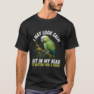 Camiseta Quaker Parrot Posso Parecer Calmo Mas Na Minha Cab