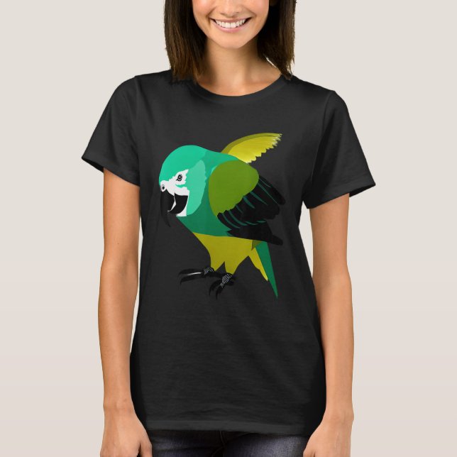 Camiseta Quaker Parrots birds animals pet  Party quotes Fam (Frente)