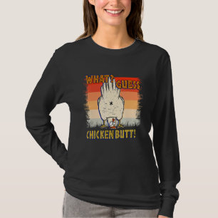 Camiseta Qual Adivinha Bunda de Frango Animal Galinhas Fofa